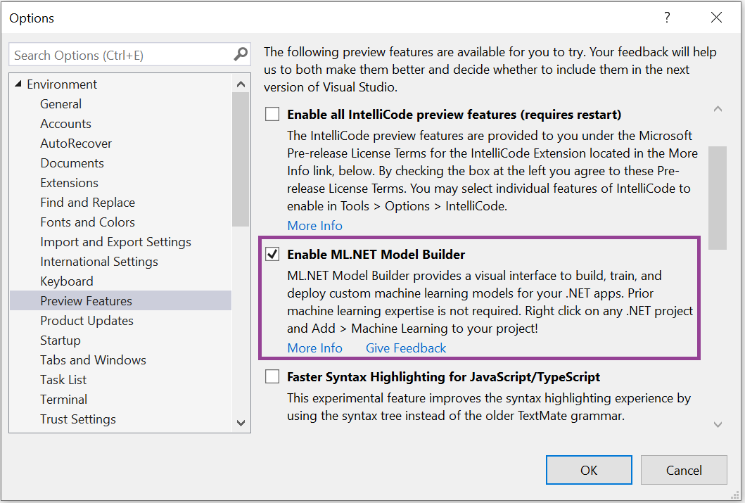 visual studio for mac preview no options after configure your single view app
